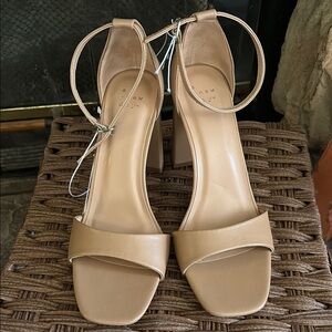 A New Day Women's Tan Heeled Sandals